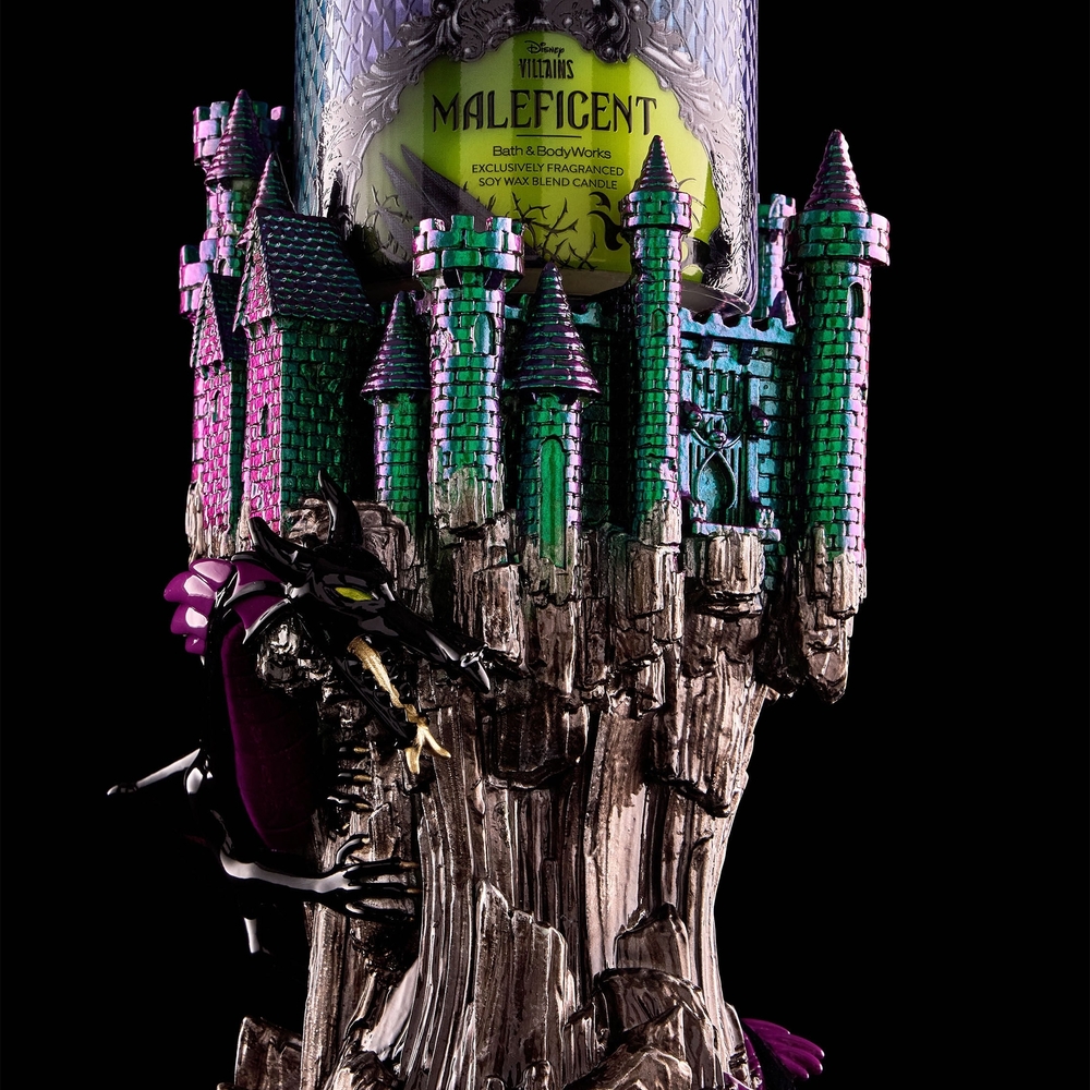 Candle & Maleficent  Castle 3 Wick Holder